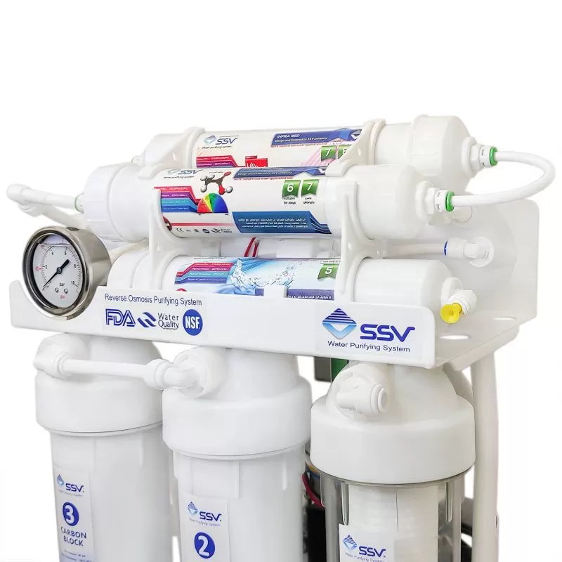 دستگاه تصفیه آب خانگی اس اس وی مدل Craisler400 X700 به همراه پک دوبل فیلتر 3 عددی آنتی باکتریال